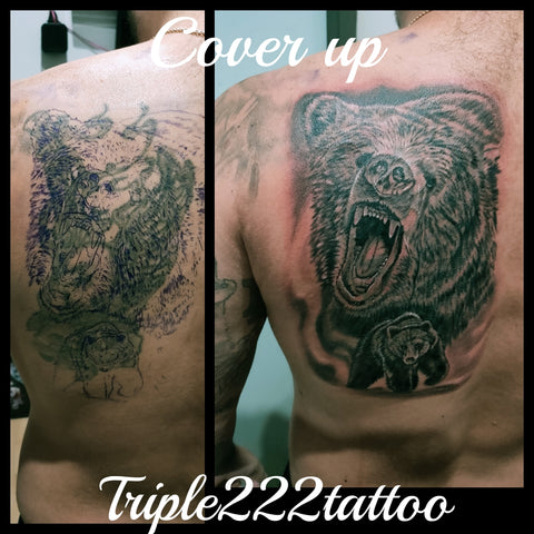 Cover up Black and Grey Realism