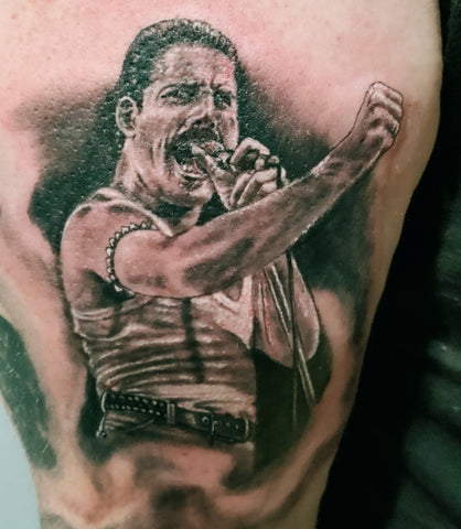 Freddie Mercury Realism Tattoo